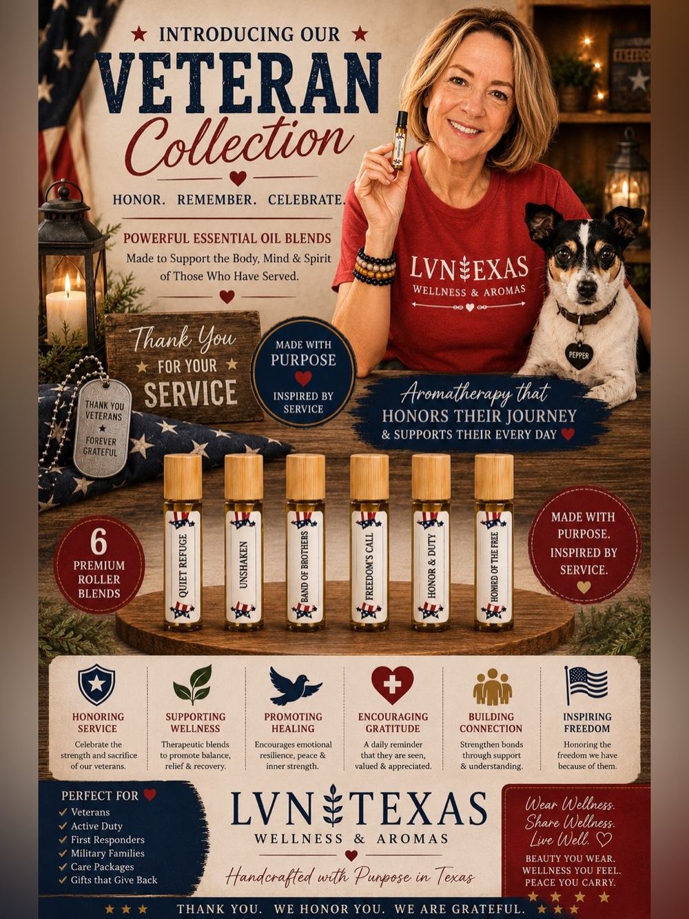 🇺🇸 Veterans Tribute Collection | Choose Your Blend | Young Living